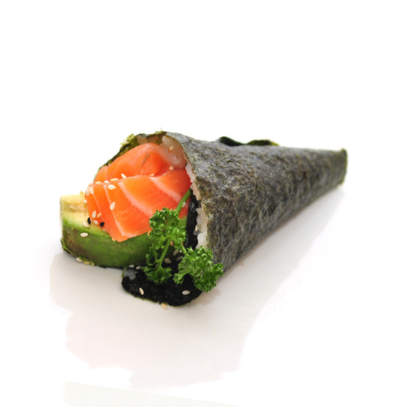 316.Témaki saumon avocat, 1 pièce