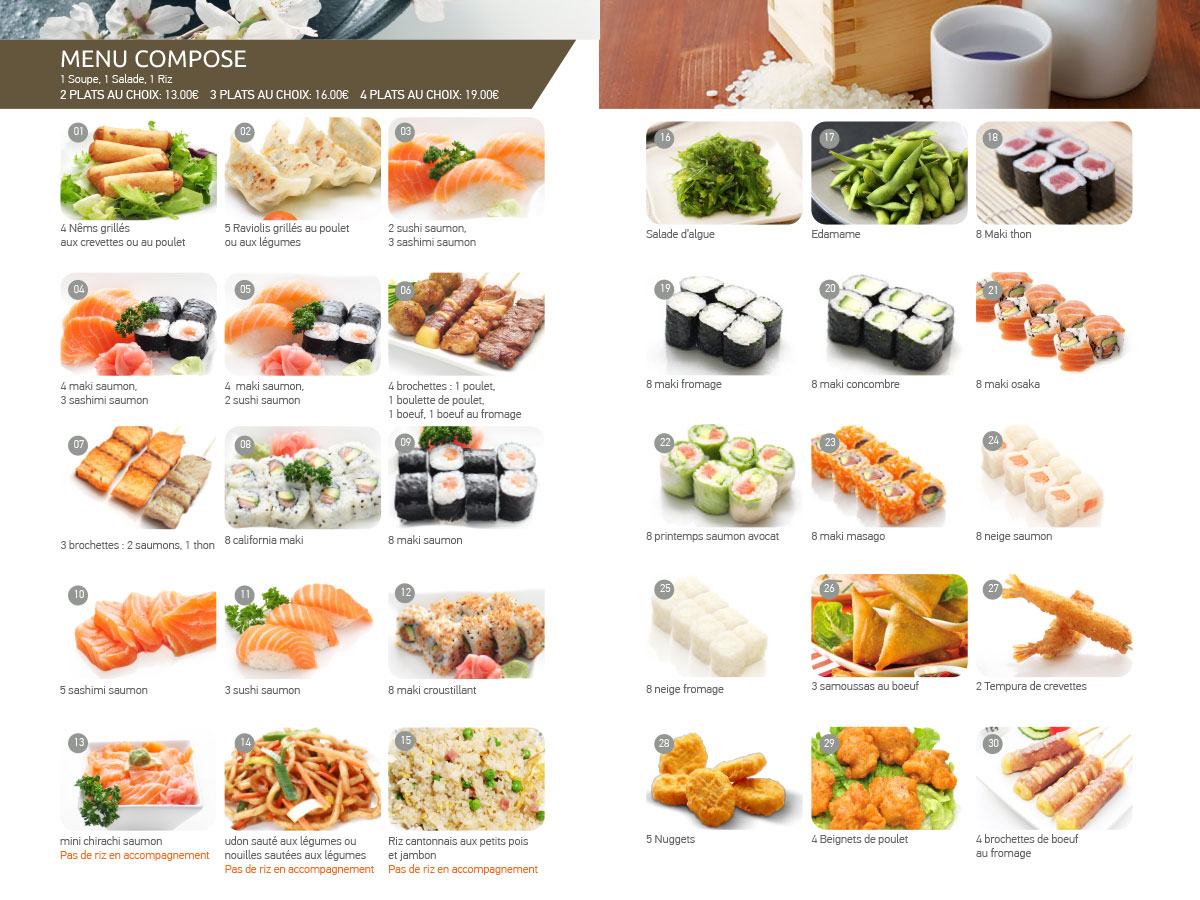 MENU MIDI.2 PLATS (Différent) AU CHOIX: